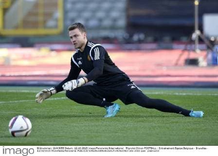 Mignolet Simon FOOTBALL : Entrainement Equipe Belgique - Bruxelles - 12 10 2015 PhotoNews Panoramic 