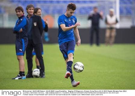 Stephan El Shaarawy, Antonio Conte Roma 12-10-2015 Stadio Olimpico Euro 2016 qualifiers Calcio Italy training . Foto AndreaxStaccioli Insidefoto andreaxstaccioli