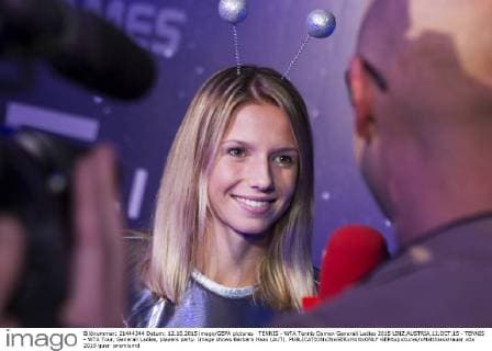 TENNIS - WTA Tennis Damen Generali Ladies 2015 LINZ,AUSTRIA,12.OCT.15 - TENNIS - WTA Tour, Generali Ladies, players party. Image shows Barbara Haas (AUT). GEPAxpictures xMatthiasxHauer