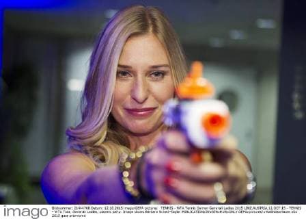 TENNIS - WTA Tennis Damen Generali Ladies 2015 LINZ,AUSTRIA,12.OCT.15 - TENNIS - WTA Tour, Generali Ladies, players party. Image shows Barbara Schett-Eagle. GEPAxpictures xMatthiasxHauer