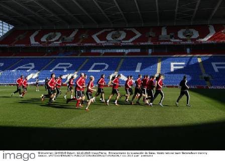 Entrenamiento de la selección de Gales. Welsh national team Nationalteam training session. xFOTOxCHEMAxREYx 