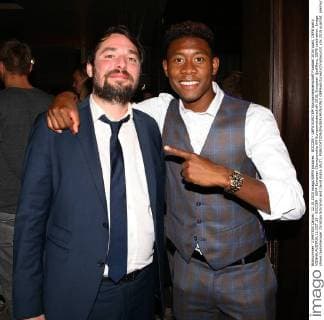 SOCCER - UEFA EURO EM Europameisterschaft Fussball 2016 quali, OEFB party VIENNA,AUSTRIA,12.OCT.15 - SOCCER - UEFA European Championship EM Europameisterschaft 2016, European Qualifiers, OEFB celebration. Image shows teammanager Christian Schramm and David Alaba (AUT). GEPAxpictures xChristianxOrt