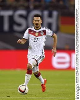 11.10.2015, Fussball Europameisterschafts-Qualifikation, 10.Spieltag, Deutschland - Georgien, in der Red Bull Arena Leipzig. Ilkay Gündogan (Deutschland) am Ball. 