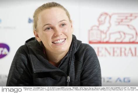 TENNIS - WTA Tennis Damen Generali Ladies 2015 LINZ,AUSTRIA,13.OCT.15 - TENNIS - WTA Tour, Generali Ladies. Image shows Caroline Wozniacki (DEN). GEPAxpictures xMatthiasxHauer