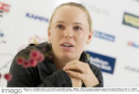 TENNIS - WTA Tennis Damen Generali Ladies 2015 LINZ,AUSTRIA,13.OCT.15 - TENNIS - WTA Tour, Generali Ladies. Image shows Caroline Wozniacki (DEN). GEPAxpictures xMatthiasxHauer