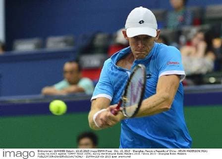 Oct. 13, 2015 - Shanghai, People s Republic of China - KEVIN ANDERSON (RSA) during his match against TOMMY HAAS (GER), during the Shanghai Rolex Masters 2015. Tennis 2015 - Shanghai Rolex Masters  - ZUMAm119