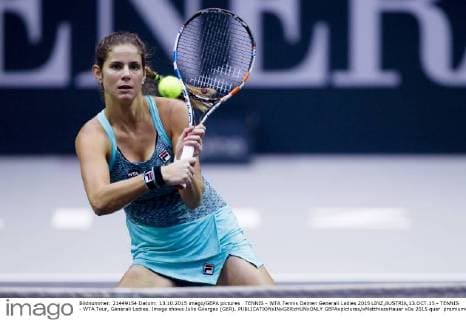 TENNIS - WTA Tennis Damen Generali Ladies 2015 LINZ,AUSTRIA,13.OCT.15 - TENNIS - WTA Tour, Generali Ladies. Image shows Julia Goerges (GER). GEPAxpictures xMatthiasxHauer