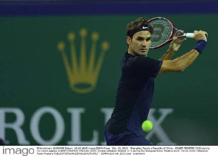Oct. 13, 2015 - Shanghai, People s Republic of China - ROGER FEDERER (SUI) during his match against ALBERTO RAMOS VINOLAS (ESP), Vinolas defeated Fededer 2 -1 during the Shanghai Rolex Masters 2015. Tennis 2015 - Shanghai Rolex Masters  - ZUMAm119