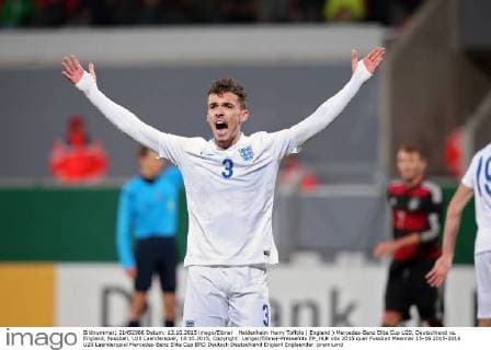 Heidenheim Harry Toffolo ( England ) Mercedes-Benz Elite Cup U20, Deutschland vs. England, Fussball, U20 Laenderspiel, 13.10.2015, Copyright: Langer Eibner-Pressefoto EP_HLR
