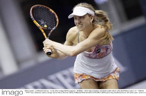TENNIS - WTA Tennis Damen Generali Ladies 2015 LINZ,AUSTRIA,13.OCT.15 - TENNIS - WTA Tour, Generali Ladies. Image shows Mona Barthel (GER). GEPAxpictures xMatthiasxHauer