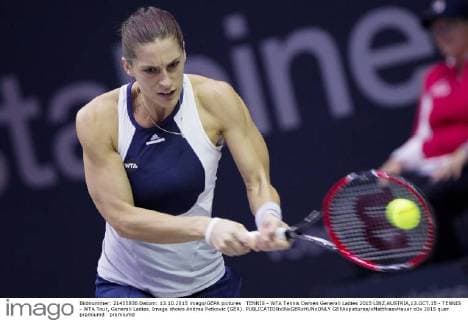 TENNIS - WTA Tennis Damen Generali Ladies 2015 LINZ,AUSTRIA,13.OCT.15 - TENNIS - WTA Tour, Generali Ladies. Image shows Andrea Petkovic (GER). GEPAxpictures xMatthiasxHauer
