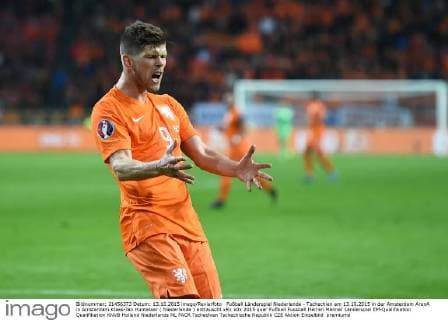 Fußball Länderspiel Niederlande - Tschechien am 13.10.2015 in der Amsterdam ArenA in Amsterdam Klaas-Jan Huntelaar ( Niederlande ) enttäuscht xRx