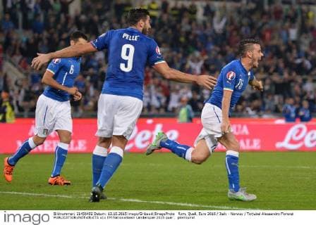 Rom, Quali, Euro 2016 Italy - Norway Torjubel Alessandro Florenzi 