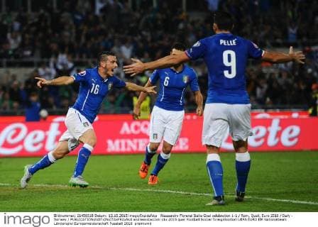 Alessandro Florenzi Italia Goal celebration 1-1 Rom, Quali, Euro 2016 Italy - Norway andreaxstaccioli