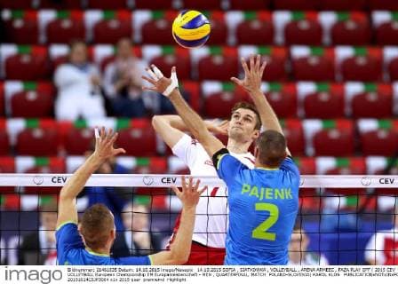 14.10.2015 SOFIA , SIATKOWKA , VOLLEYBALL , ARENA ARMEEC , FAZA PLAY OFF ( 2015 CEV VOLLEYBALL European Championship EM Europameisterschaft - MEN , QUARTERFINAL, MATCH POLAND-SLOVENIA) KAROL KLOS  20151014CSJP3004