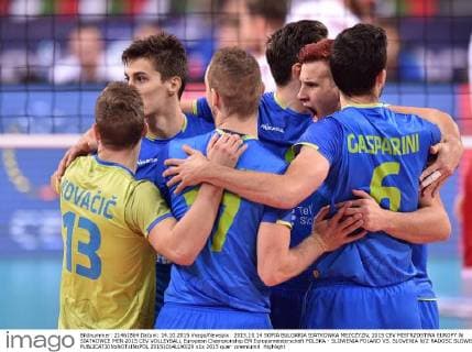 2015.10.14 SOFIA BULGARIA SIATKOWKA MEZCZYZN, 2015 CEV MISTRZOSTWA EUROPY W SIATKOWCE MEN 2015 CEV VOLLEYBALL European Championship EM Europameisterschaft POLSKA - SLOWENIA POLAND VS. SLOVENIA N Z RADOSC SLOWENIA  20151014LUK029