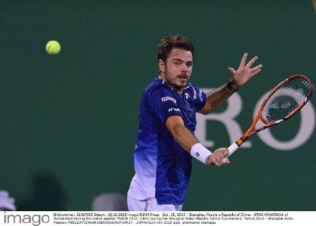 Oct. 15, 2015 - Shanghai, People s Republic of China - STAN WAWRINKA of Switzerland during the match against MARIN CILIC (CRO) during the Shanghai Rolex Masters Tennis Tournament. Tennis 2015 - Shanghai Rolex Masters  - ZUMAm119