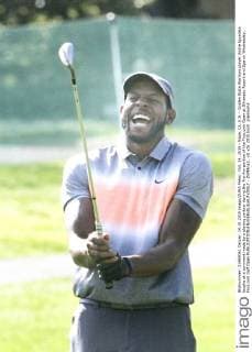 Oct. 14, 2015 - Napa, CA, U.S. - Golden State Warriors player Andre Iguodala laughs at a comment made by a playing partner during the Pro-Am portion of the Frys.com Open at Silverado Resort and Spa on Wednesday. Frys.com Golf Open - ZUMAna3_