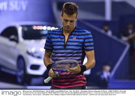 Oct. 16, 2015 - Shanghai, People s Republic of China - ANDY MURRAY of United Kingdon during the match against TOMAS BERDYCH (CZE) Murray has defeated Berdych (photo) 2 - 0 during the Shanghai Rolex Masters Tennis Tournament. Tennis 2015 - Shanghai Rolex Masters  - ZUMAm119