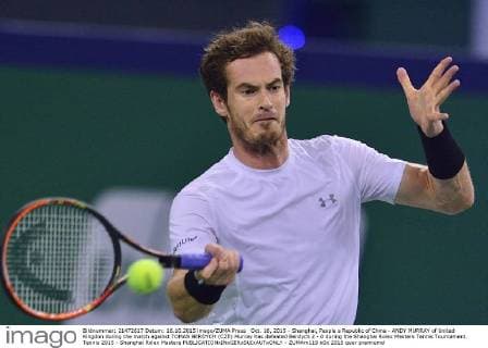 Oct. 16, 2015 - Shanghai, People s Republic of China - ANDY MURRAY of United Kingdon during the match against TOMAS BERDYCH (CZE) Murray has defeated Berdych 2 - 0 during the Shanghai Rolex Masters Tennis Tournament. Tennis 2015 - Shanghai Rolex Masters  - ZUMAm119
