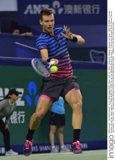 Oct. 16, 2015 - Shanghai, People s Republic of China - ANDY MURRAY of United Kingdon during the match against TOMAS BERDYCH (CZE) Murray has defeated Berdych (photo) 2 - 0 during the Shanghai Rolex Masters Tennis Tournament. Tennis 2015 - Shanghai Rolex Masters  - ZUMAm119