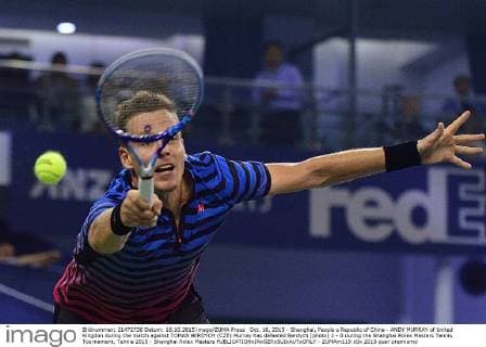 Oct. 16, 2015 - Shanghai, People s Republic of China - ANDY MURRAY of United Kingdon during the match against TOMAS BERDYCH (CZE) Murray has defeated Berdych (photo) 2 - 0 during the Shanghai Rolex Masters Tennis Tournament. Tennis 2015 - Shanghai Rolex Masters  - ZUMAm119