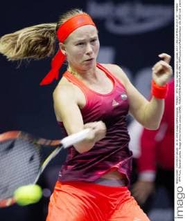 TENNIS - WTA Tennis Damen Generali Ladies 2015 LINZ,AUSTRIA,16.OCT.15 - TENNIS - WTA Tour, Generali Ladies. Image shows Johanna Larsson (SWE). GEPAxpictures xMatthiasxHauer