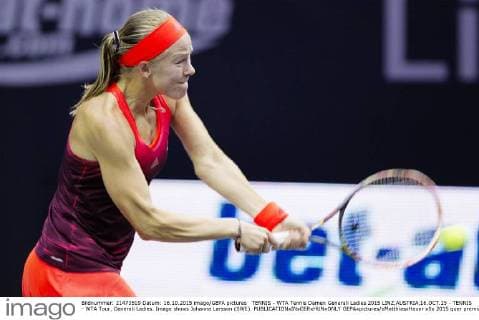 TENNIS - WTA Tennis Damen Generali Ladies 2015 LINZ,AUSTRIA,16.OCT.15 - TENNIS - WTA Tour, Generali Ladies. Image shows Johanna Larsson (SWE). GEPAxpictures xMatthiasxHauer