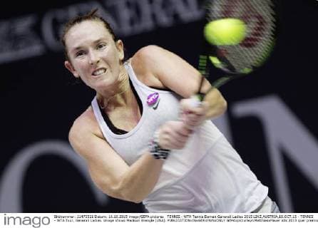 TENNIS - WTA Tennis Damen Generali Ladies 2015 LINZ,AUSTRIA,16.OCT.15 - TENNIS - WTA Tour, Generali Ladies. Image shows Madison Brengle (USA). GEPAxpictures xMatthiasxHauer