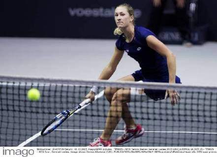 TENNIS - WTA Tennis Damen Generali Ladies 2015 LINZ,AUSTRIA,16.OCT.15 - TENNIS - WTA Tour, Generali Ladies. Image shows Denisa Allertova (CZE). GEPAxpictures xMatthiasxHauer