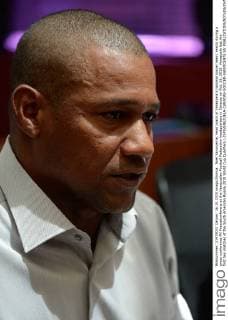 Noel Sanvicente, head coach of Venezuela s national soccer team, reacts during a press conference PK Pressekonferenz at the Venezuelan Football Federation headquarters in Caracas on Oct. 16, 2015. Venezuela lost the first two matches of the South American Russia 2018 World Cup Qualifiers.) (SP)VENEZUELA-CARACAS-SOCCER-SANVICENTE Str 