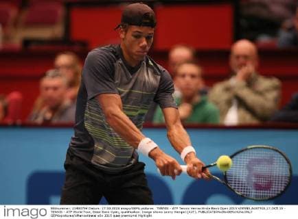 TENNIS - ATP Tennis Herren Erste Bank Open 2015 VIENNA,AUSTRIA,17.OCT.15 - TENNIS - ATP World Tour, Erste Bank Open, qualification. Image shows Lenny Hampel (AUT). GEPAxpictures xMarioxKneisl