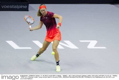 TENNIS - WTA Tennis Damen Generali Ladies 2015 LINZ,AUSTRIA,17.OCT.15 - TENNIS - WTA Tour, Generali Ladies. Image shows Johanna Larsson (SWE). GEPAxpictures xMatthiasxHauer