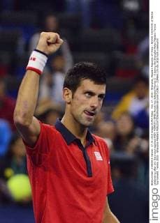 Oct. 17, 2015 - Shanghai, People s Republic of China - NOVAK DJOKOVIC of Serbia celebrating after win the match against ANDY MURRAY (GRB) Novak has defeated Murray 2 - 0 during the Shanghai Rolex Masters Tennis Tournament. Tennis 2015 - Shanghai Masters  - ZUMAm119