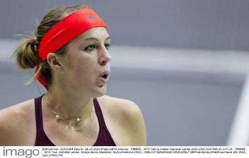 TENNIS - WTA Tennis Damen Generali Ladies 2015 LINZ,AUSTRIA,18.OCT.15 - TENNIS - WTA Tour, Generali Ladies. Image shows Anastasia Pavlyuchenkova (RUS). GEPAxpictures xMatthiasxHauer