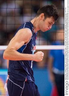 18.10.2015, Armeec Arena, Sofia Volleyball, Europameisterschaft, Spiel Platz 3 4, Bulgarien vs. Italien Jubel Simone Buti ( 11 ITA)