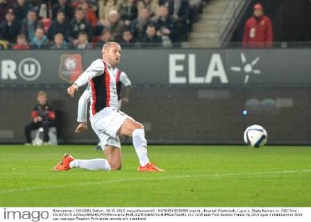MATHIEU BODMER (ogcn) - Fussball Frankreich, Ligue 1, Stade Rennes vs. OGC Nice - 18 10 2015 AnthonyBIBARD FEP Panoramic 