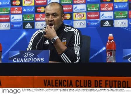 Fußball, Champions League, PK FC Valencia Head Coach Nuno Espirito Santo FOOTBALL : Conference De Presse FC Valence - 19 10 2015 PhotoNews Panoramic 