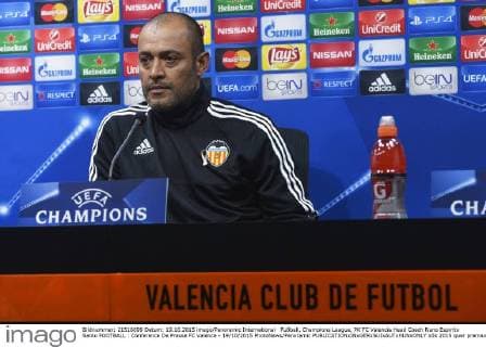 Fußball, Champions League, PK FC Valencia Head Coach Nuno Espirito Santo FOOTBALL : Conference De Presse FC Valence - 19 10 2015 PhotoNews Panoramic 