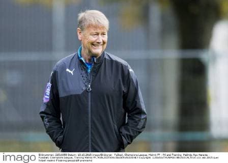 Fußball, Champions League, Malmö FF - PK und Training Malmös Age Hareide - Fussball, Champions League, Training Malmö FF.  Copyright: LUDVIGxTHUNMAN BB151019LT016