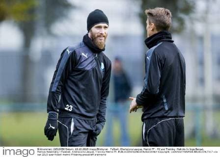 Fußball, Champions League, Malmö FF - PK und Training Malmös Jo Inge Berget, Markus Rosenberg - Fussball, Champions League, Training Malmö FF.  Copyright: LUDVIGxTHUNMAN BB151019LT017