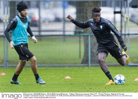 Fußball, Champions League, Malmö FF - PK und Training Malmös Pa Konate - Fussball, Champions League, Training Malmö FF.  Copyright: LUDVIGxTHUNMAN BB151019LT020