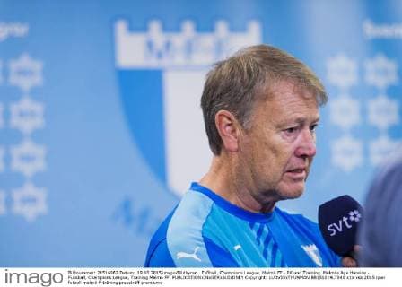 Fußball, Champions League, Malmö FF - PK und Training Malmös Age Hareide - Fussball, Champions League, Training Malmö FF.  Copyright: LUDVIGxTHUNMAN BB151019LT040