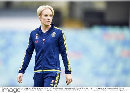 Petra Larsson - Fussball Schweden, Training schwedische Nationalmannschaft Damen.  Copyright: CARLxSANDIN BB151019CS006