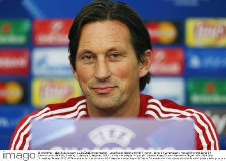 Leverkusen Roger Schmidt (Trainer, Bayer 04 Leverkusen) Pressekonferenz Bayer 04 Leverkusen - AS Rom, Spieltag 3, Gruppe E, Fussball, UEFA Champions League, Copyright: Deutzmannx xEibner-Pressefoto EP_cdn