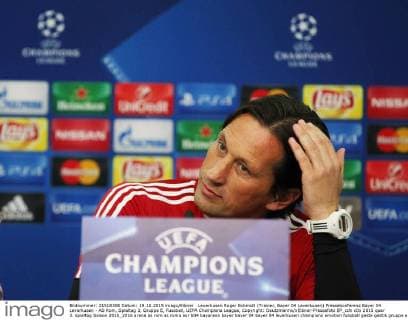 Leverkusen Roger Schmidt (Trainer, Bayer 04 Leverkusen) Pressekonferenz Bayer 04 Leverkusen - AS Rom, Spieltag 3, Gruppe E, Fussball, UEFA Champions League, Copyright: Deutzmannx xEibner-Pressefoto EP_cdn