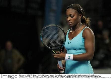 Sloane Stephens ist enttaeuscht, frustriert, Entaeuschung, Frust, Emotionen Tennis, Frauen, 2015 19.10.2015 WTA Tennis Damen BGL BNP Paribas Open Luxembourg - Mona Barthel (GER) vs Sloane Stephens (JPN) Kockelscheuer, Luxemburg 