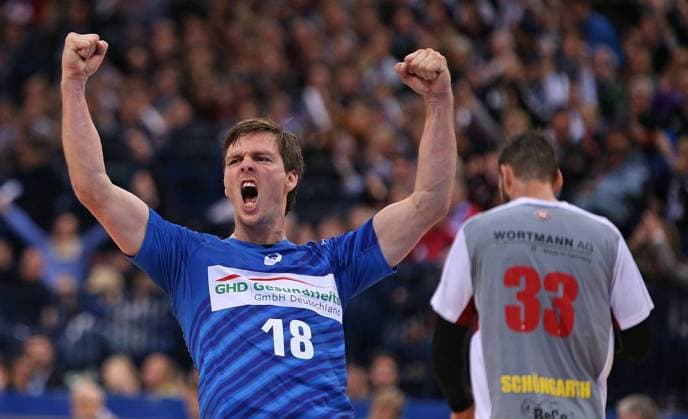Sonntag 18.10.2015, Handball, Herren, 1. Bundesliga, Saison 2015 16, Hamburger SV Handball - TUS N-Luebbecke : Hans Lindberg (Hamburger SV) DeFodi502