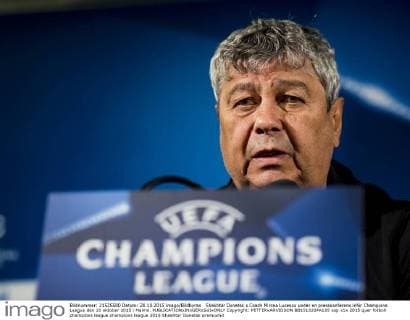 Shakhtar Donetsk s Coach Mircea Lucescu under en presskonferens inför Champions League den 20 oktober 2015 i Malmö.  Copyright: PETTERxARVIDSON BB151020PA105