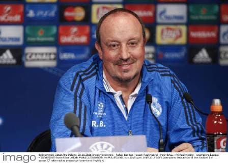 Rafael Benitez ( Coach Real Madrid ) FOOTBALL : PK Real Madrid - Champions League - 20 10 2015 GwendolineLeGoffx 